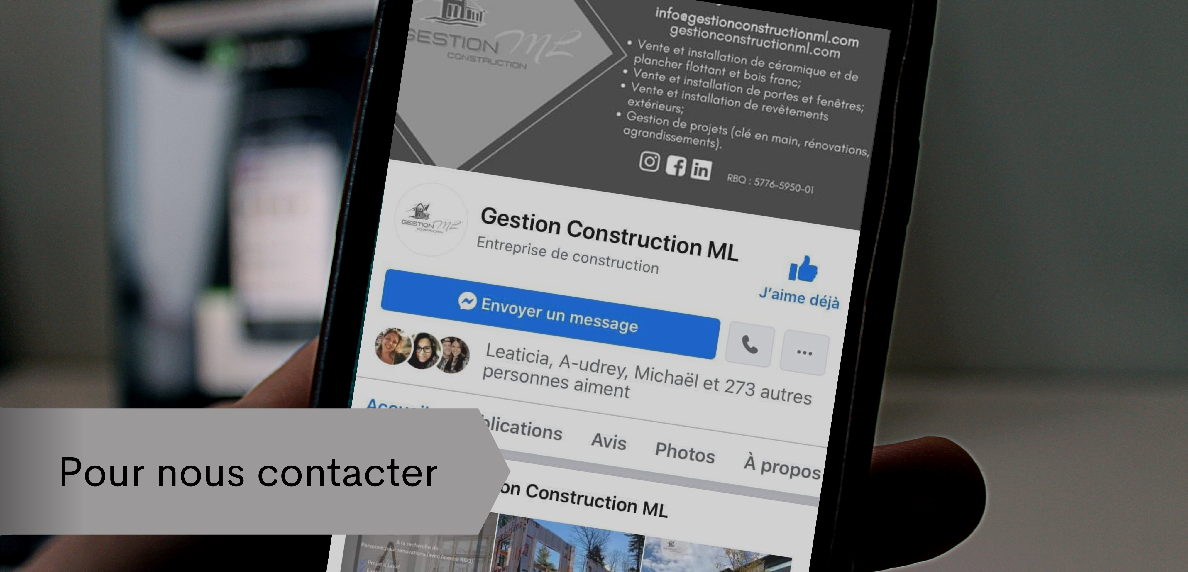 Pour nous contacter Pour nous contacter